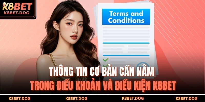 Thông tin cơ bản cần nắm trong Điều khoản và Điều kiện K8BET